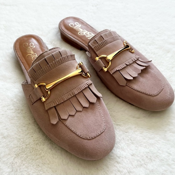 STARR & WALES Nicole Suede Mule Size 7.5 Barbie Barbiecore Comfy Stylish - Picture 8 of 8